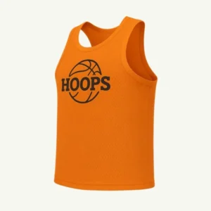 Orange athletic tank top