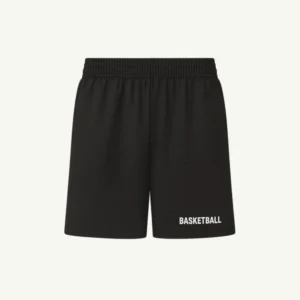 Black mesh basketball shorts